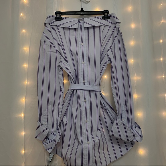 Off the Shoulder Striped Dress - Picture 2 of 3